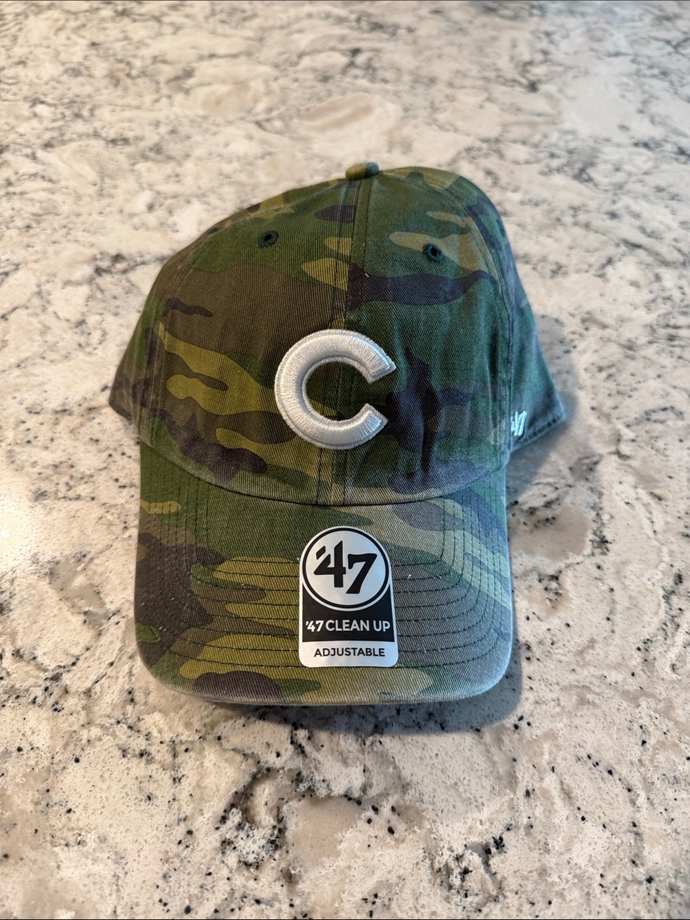 '47 Camo Clean Up Cap with C Logo - Adjustable